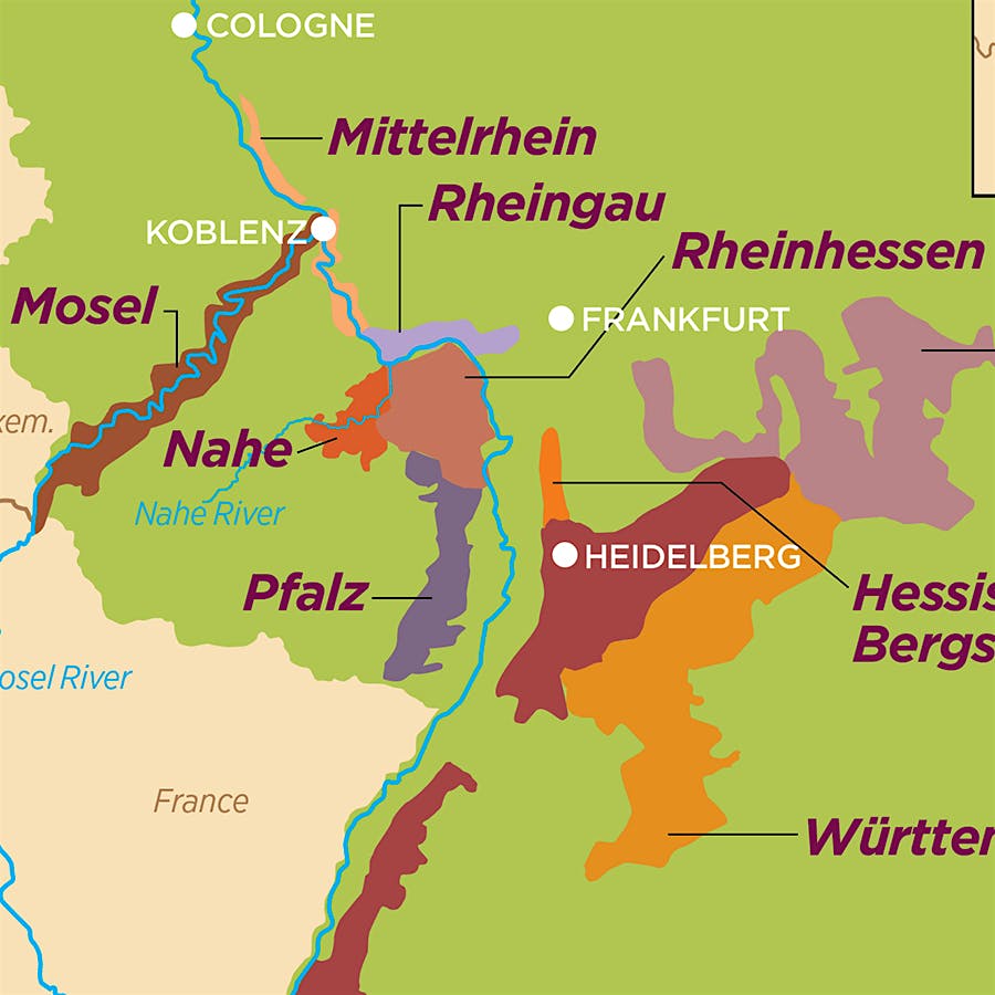 Map of top level country of this wine